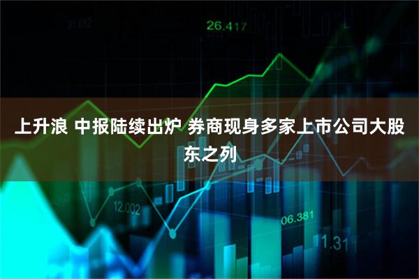 上升浪 中报陆续出炉 券商现身多家上市公司大股东之列